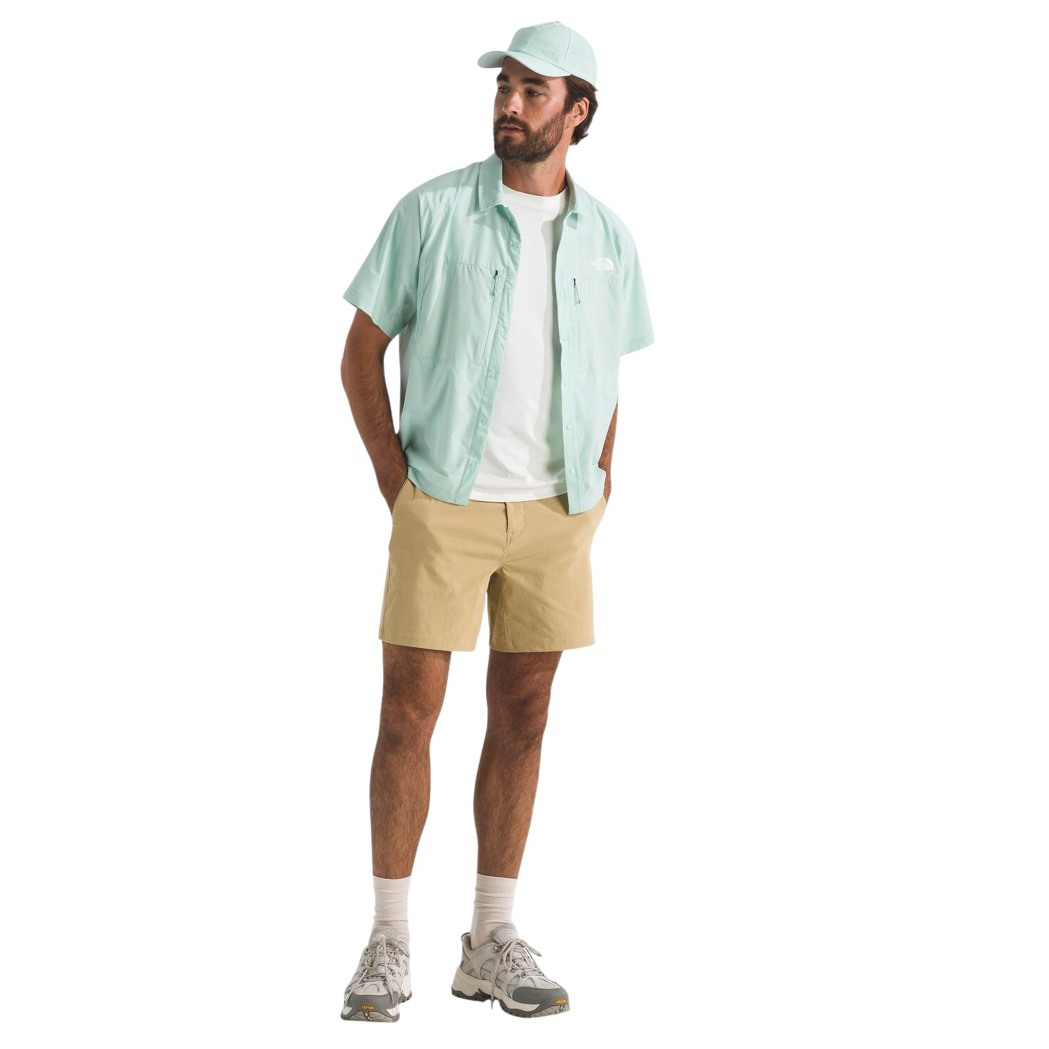 Camisa Trail Lightrange Ss para hombre color menta