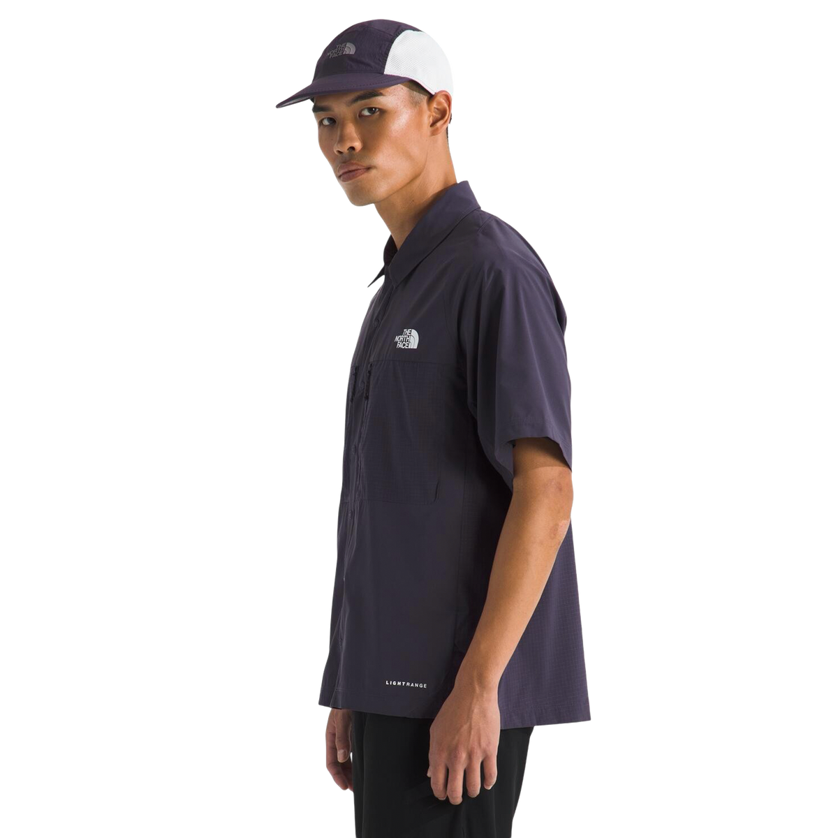 Camisa Trail Lightrange Ss para hombre color morado