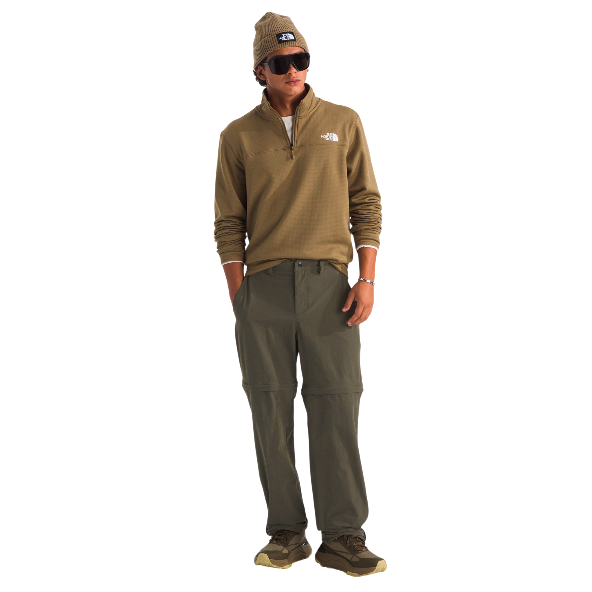 Pantalón convertible Basin para hombre color olivo