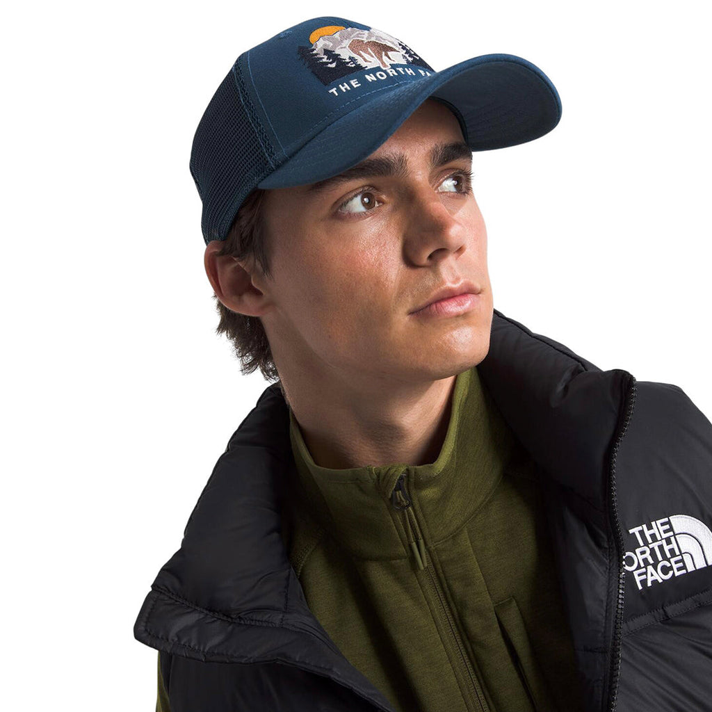 Gorra Embroid Muder Trucker para unisex color azul