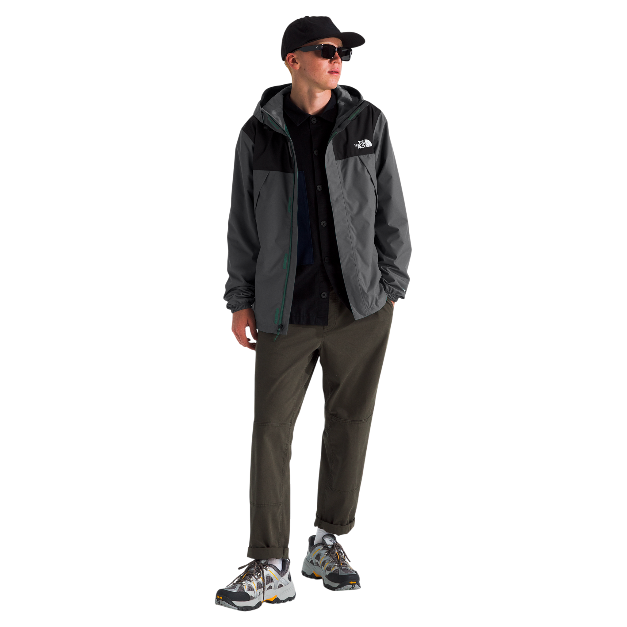 Chaqueta impermeable Antora para hombre color gris