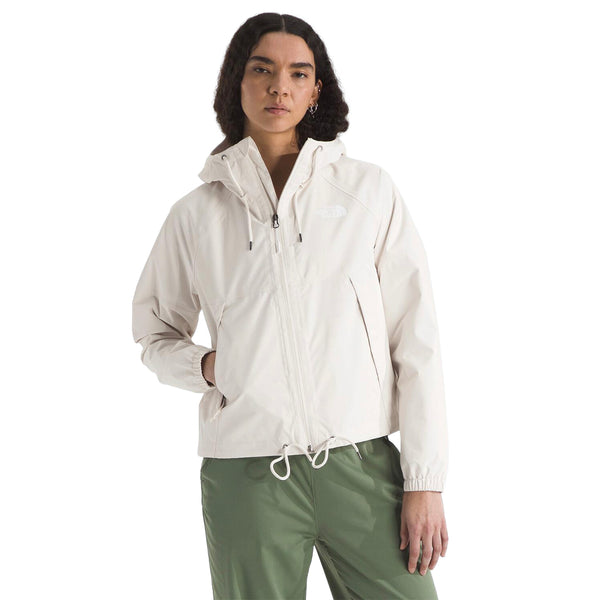 Chaqueta impermeable Antora Rain para mujer color blanco