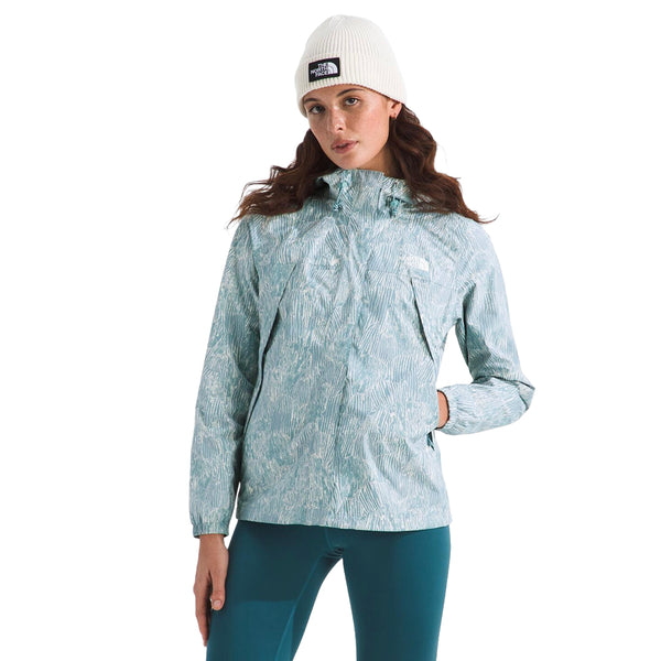 Chaqueta impermeable Antora para mujer color celeste