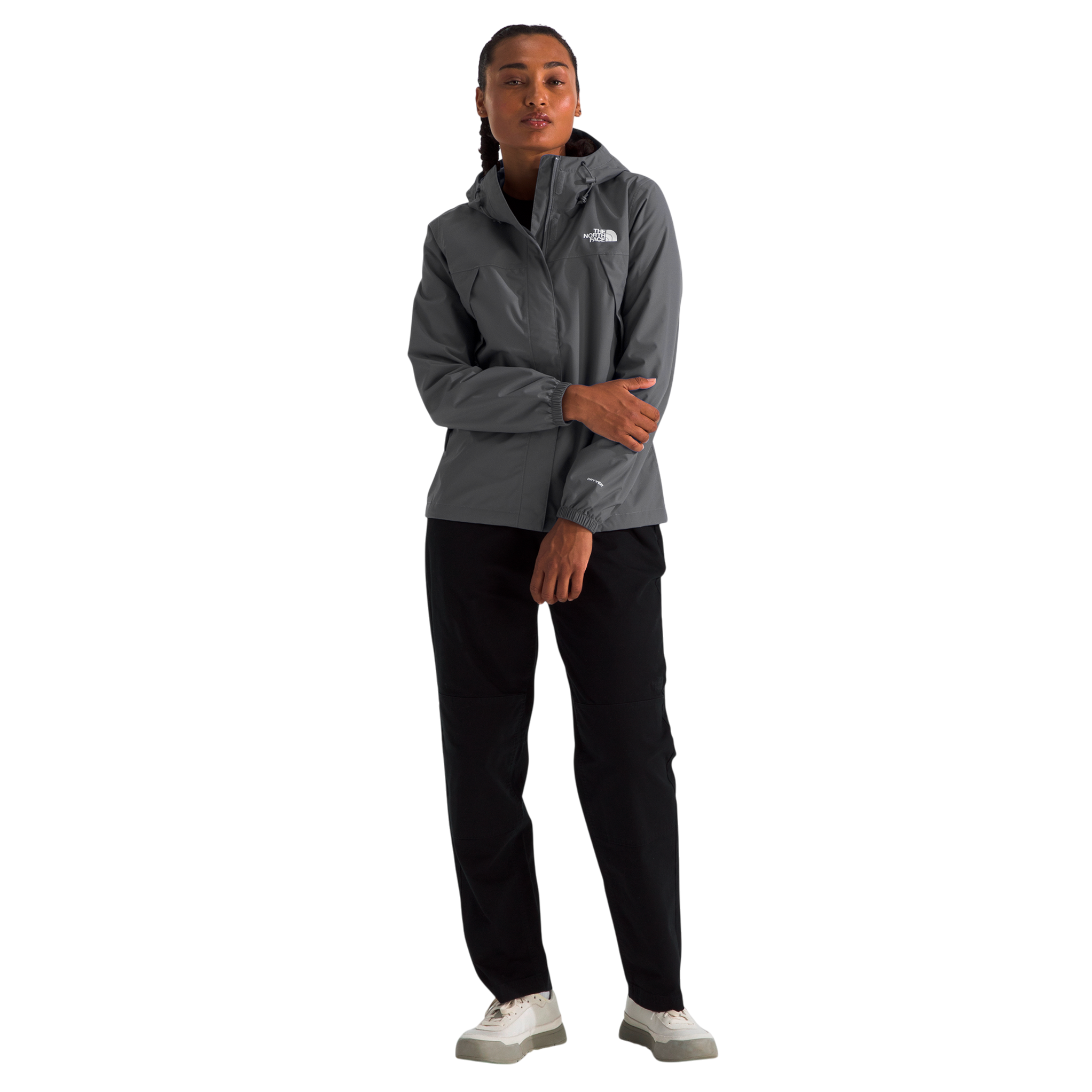 Chaqueta impermeable Antora para mujer color gris