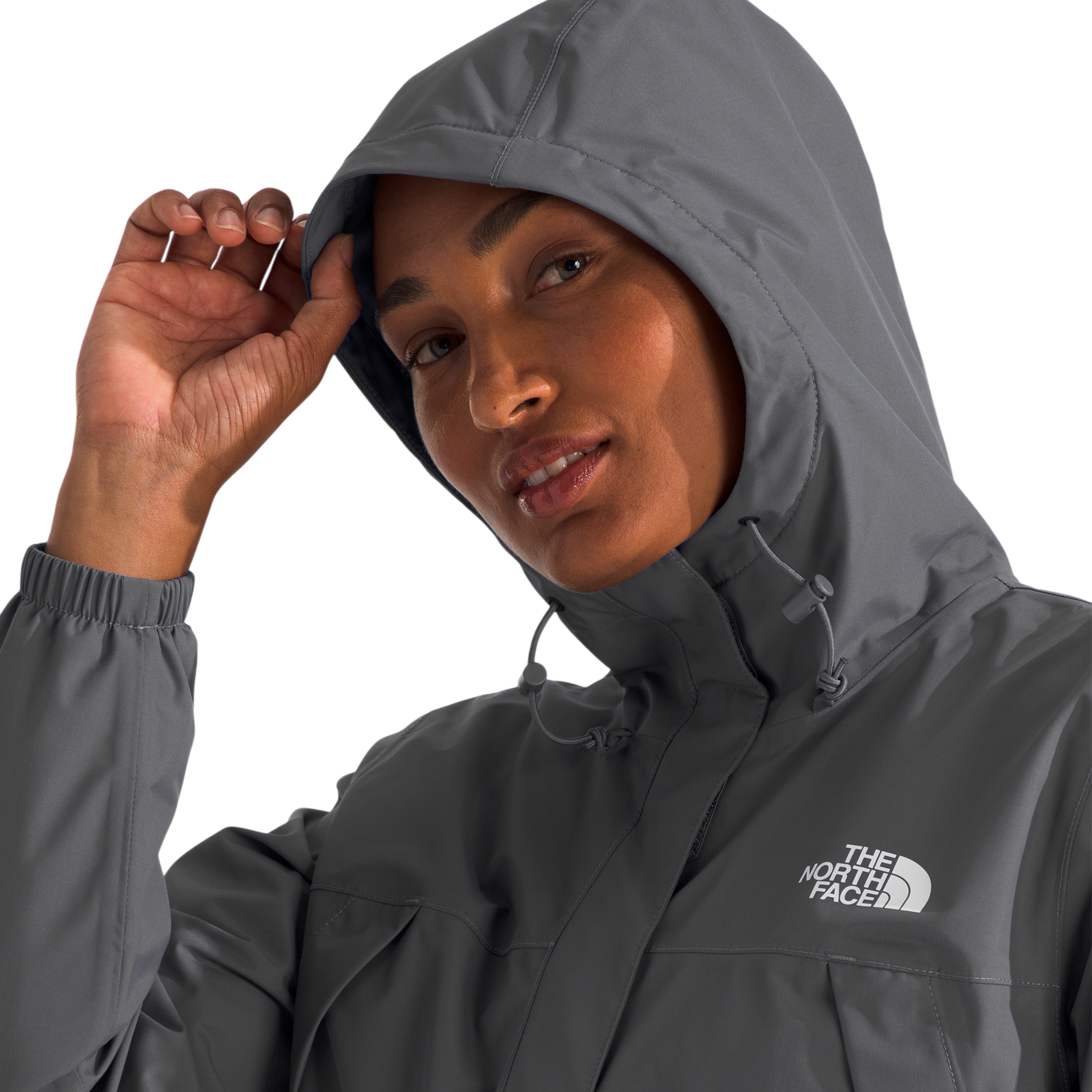 Chaqueta impermeable Antora para mujer color gris