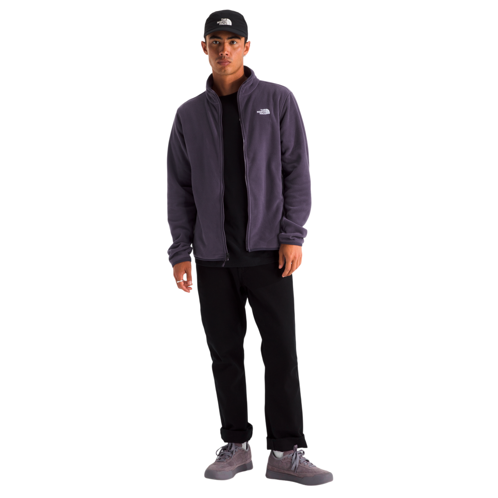 Chaqueta fleece Glacier para hombre color morado
