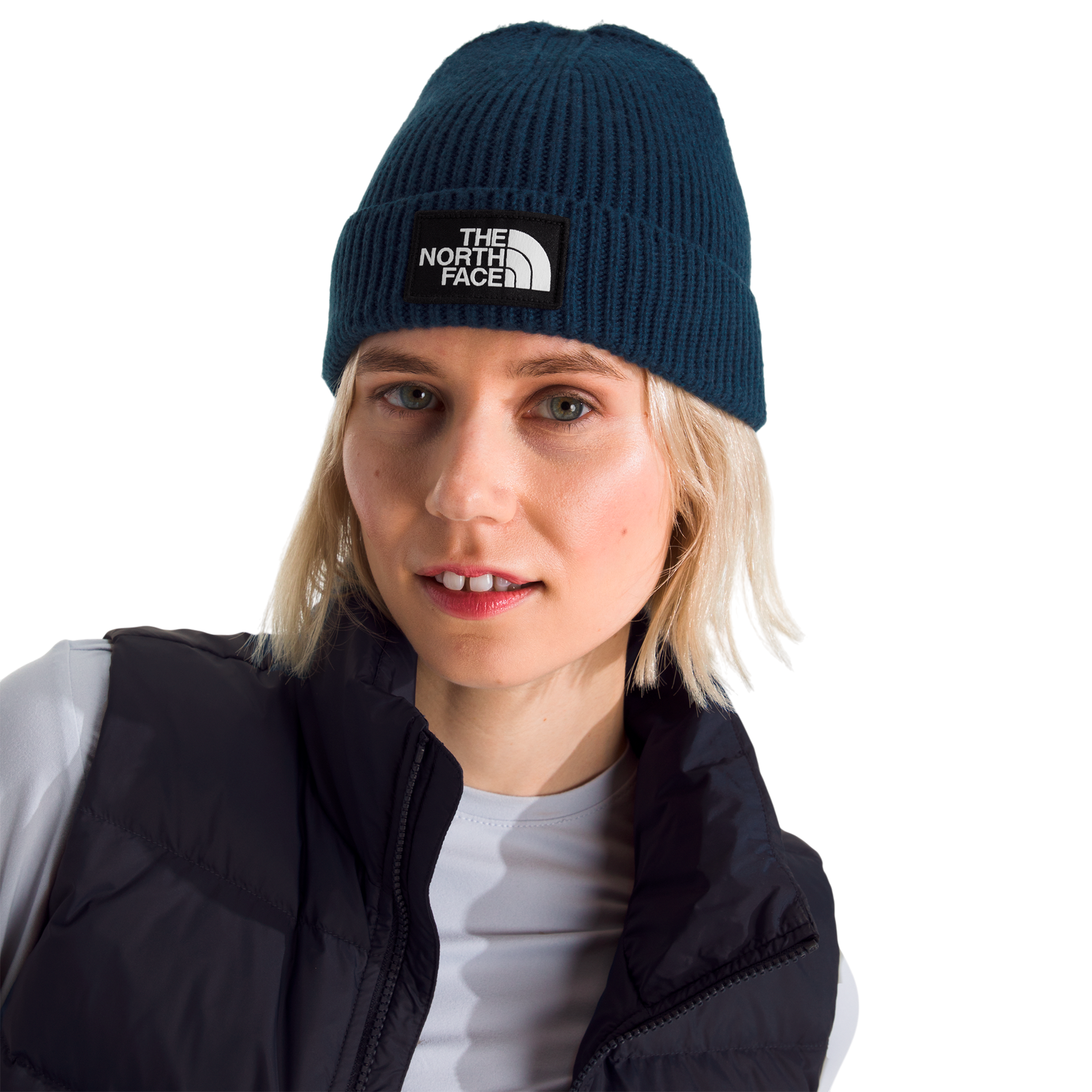 Gorro Box Cuffed unisex color azul