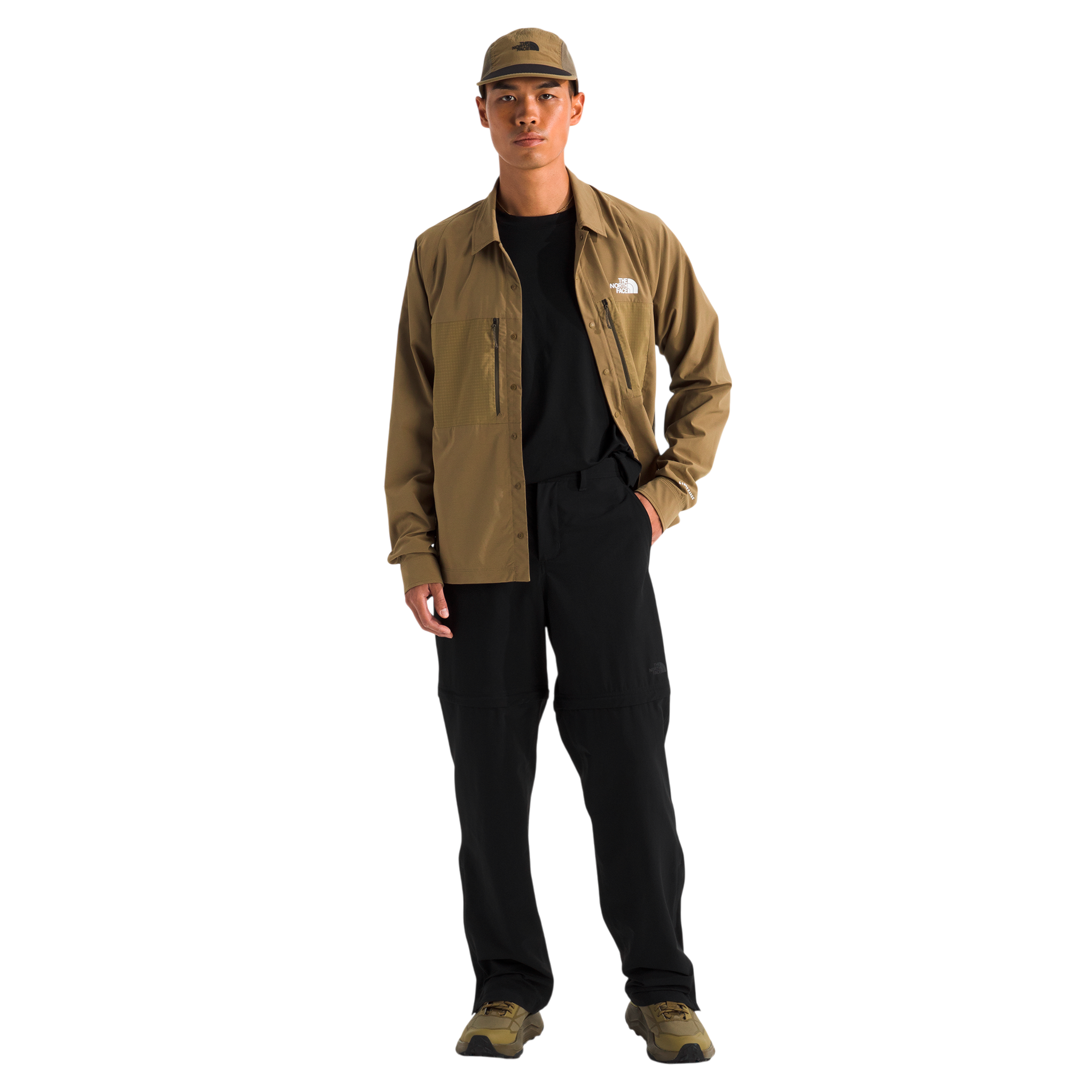 Pantalón convertible Basin para hombre color negro