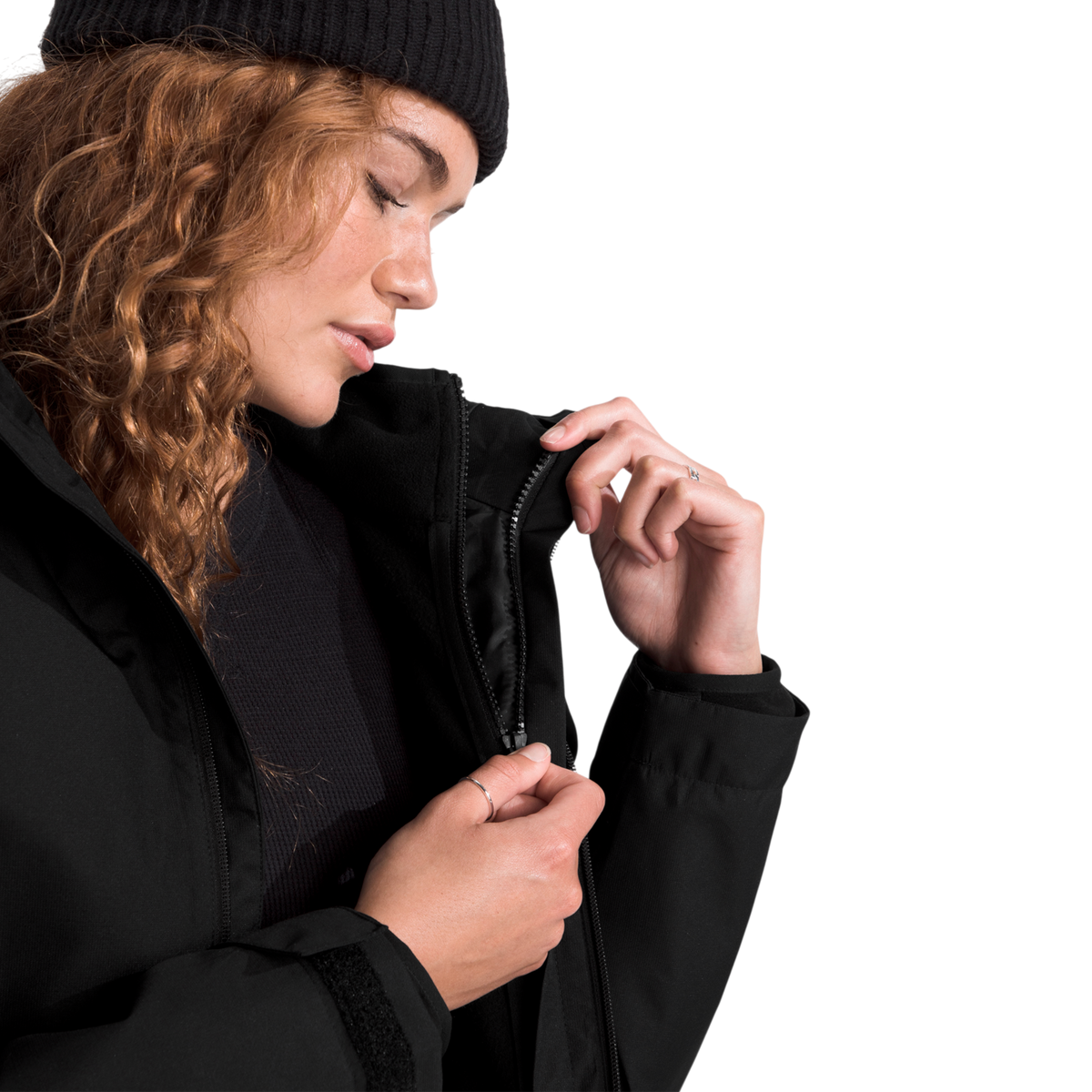 Chaqueta triclimate Quest para mujer color negro